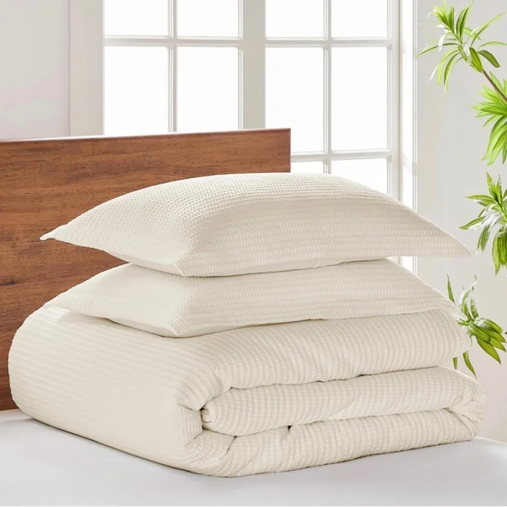 Cloud Waffle Comforter Set - Levtex Home: Full/Queen